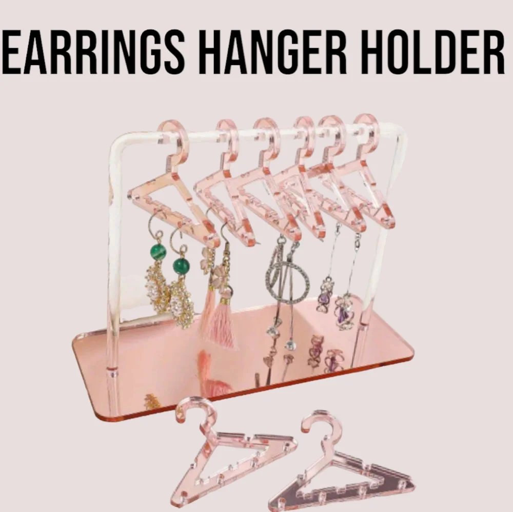 2 New Earrings Hanger Holders - Pink & Blue